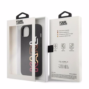 Karl Lagerfeld KLHCP13SPCOBK iPhone 13 mini 5,4 "juodas kietas dėklas Multipink Brand