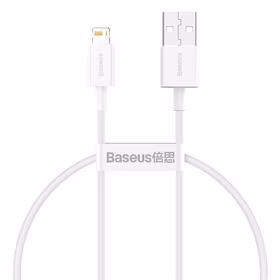 Baseus Superior USB - Lightning kabelis 2.4A 0.25 m baltas (CALYS-02)