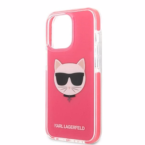KARL LAGERFELD KLHCP13XTPECPI IPHONE 13 PRO MAX 6.7 "DĖKLAS FUCHSIA/FUSCHIA CHOUPETTE HEAD