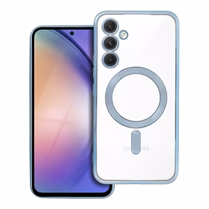 Чехол для Samsung A54 Electro Mag Cover совместимый с MagSafe синий