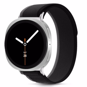 TECH-PROTECT NYLON STRIPE SAMSUNG GALAXY WATCH 8 / CLASSIC (40 / 44 / 46 MM) JUODAS/ORANŽINIS