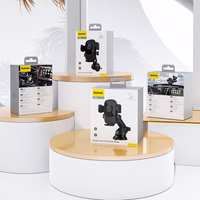 "Dudao F2N+" išmaniojo telefono laikiklis su siurbtuku, gravitacija 360° - juodas