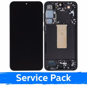 Ekranas skirtas Samsung S916 S23 Plus su rėmeliu / Phantom Black (Graphite) / (Service Pack)