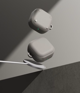 Ringke Onyx Magnetic dėklas skirtas Samsung Galaxy Buds 4 / 4 Pro pilkas