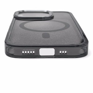 "Samsung Galaxy S26 Ultra" blizgantis dėklas, suderinamas su "MagSafe" - juodas