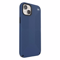 Speck Presidio2 Grip - Anti-slip iPhone 15 Plus / 14 Plus dėklas (Coastal mėlynas / juodas / baltas)