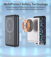 Belaidė magnetinė išorinė baterija Choetech B662 MagSafe 5000mAh (juoda)