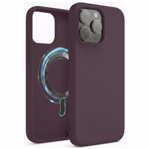 Telefono dėklas „TM MagSafe Silicone“ skirtas iPhone 16 / Plum /