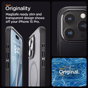Spigen Ultra Hybrid Mag Dėklas su MagSafe iPhone 16 Pro - Juodas