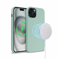 Crong Color Cover Magnetic - iPhone 15 MagSafe dėklas (Mint)