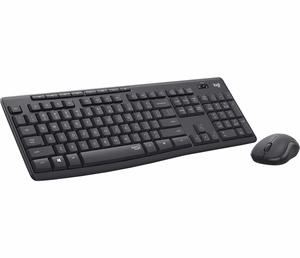 Logitech 920-009800 klaviatūra Pelė įskaityta Biuras Radijo dažnio belaidė QWERTY JAV tarptautinė versija Grafitas