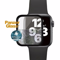 PanzerGlass Lenktas antibakterinis grūdintas stiklas Apple Watch 4/5/6/SE - 40mm - juodas
