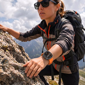 Tech-Protect Iconband Pro dirželis, skirtas „Samsung Galaxy Ultra 47 mm“ – oranžinis