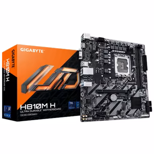 Gigabyte H810M H Processor family Intel Processor socket LGA1851 DDR5 Supported hard disk drive interfaces SATA, M.2 Number of SATA connectors 4