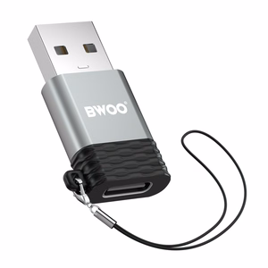 BWOO adapteris USB-C - USB pilkas OTG BZ-38