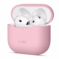 Tech-Protect silikoninis dėklas Apple AirPods 4 ausinėms - rožinis