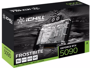 INNO3D iChill GeForce RTX 5090 FROSTBITE vaizdo plokštė, NVIDIA, 32 GB GDDR7