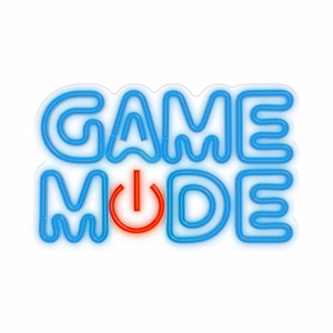 Forever Light Neon Plexi LED Game Mode mėlyna raudona FPNE38