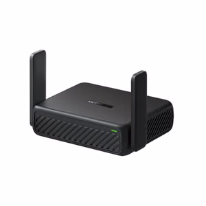 Mercusys AX3000 kelioninis maršrutizatorius MR84X-Travel 802.11a 574/2402 Mbit/s 10/100/1000 Mbit/s Ethernet LAN (RJ-45) prievadų skaičius 1 Mesh palaikymas Ne MU-MiMO Ne Mobilusis plačiajuostis ryšys Ne Antenos tipas Išorinė Visakryptė 1