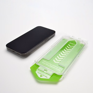 9H grūdintas stiklas su montavimo rėmeliu iPhone 14 Pro Max Wozinsky Premium stiklas - juodas