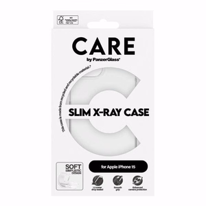 CARE by PanzerGlass plonas X-Ray dėklas telefonui iPhone 15 - skaidrus