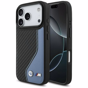 BMW M Carbon Logo Magnetinis dėklas telefonui iPhone 17 Pro - mėlynas