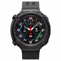 Spigen Rugged Armor dėklas laikrodžiui Samsung Galaxy Watch 8 Classic 46mm - matinis juodas