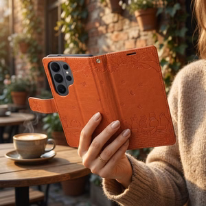 MEZZO Book Dėklas Redmi Note 15 PRO 4G katės rudas