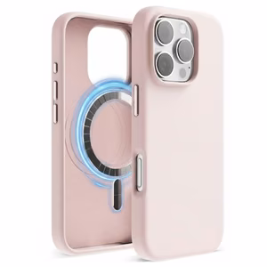 Telefono dėklas „TM MagSafe Silicone“ skirtas iPhone 15 / Light Pink /