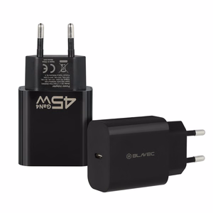 Blavec Sieninis įkroviklis BC-7 GaN4 - Type C - PD QC 45W 3A (TCBC7G4-CB453A) juodas