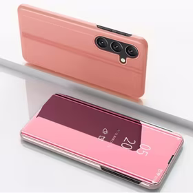 Telefono dėklas "Clear View" Samsung S931 S25 rožinis