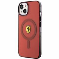 Ferrari FEHMP14SURKR iPhone 14 6.1" raudonas kietas dėklas telefonui pusiau permatomas magnetinis (MagSafe)