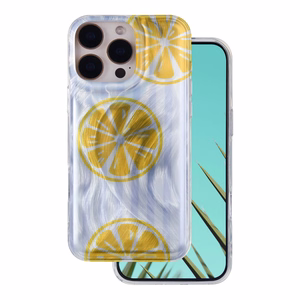 Ultra Trendy Summer dėklas iPhone 16 Pro 6,3" citrinos spalvos