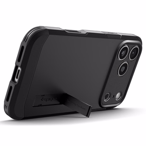 Spigen Tough Armor dėklas, skirtas iPhone 18 Pro Max / 17 Pro Max – spalva: juoda