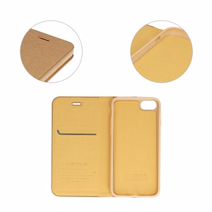 Vennus Dėklas telefonui su rėmu Iphone 14 Pro Max aukso spalvos