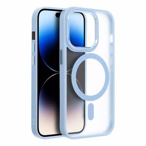Dėklas telefonui MATTE MAG COVER, suderinamas su MagSafe IPHONE 16 Pro, mėlynas