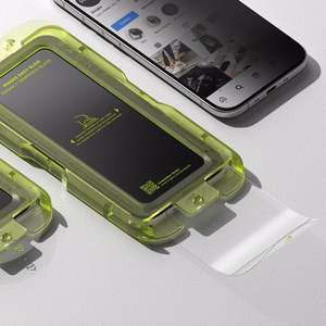 Ringke Easy Slide 2-jų rinkinys privatumo stiklas iPhone 17 Air - juodas