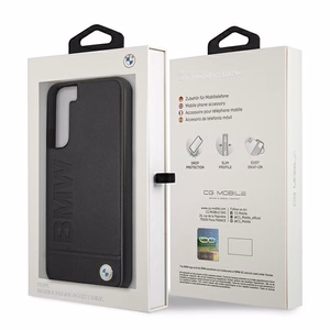 Dėklas telefonui BMW Signature Logo Imprint Samsung Galaxy S22+ - juodas