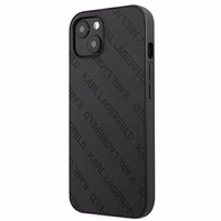 Karl Lagerfeld KLHCP13SPTLK iPhone 13 mini 5,4 "juodas kietas dėklas Perforuotas Allover