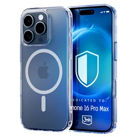 3mk MagCase su MagSafe iPhone 16 Pro Max - skaidrus