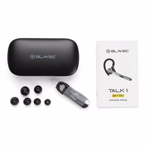 Blavec Talk 1 Multipoint Bluetooth ausinė su mikrofonu (BHTA1-B), juoda