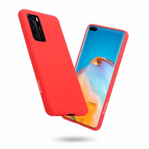 Crong Color Cover dėklas, skirtas Huawei P40, raudonas
