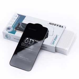6D Pro Veason apsauginis stiklas (rinkinys 10in1) - Iphone 15 Pro juodas