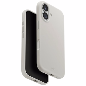 Uniq Lino dėklas telefonui iPhone 17 Magclick įkrovimas - pilkas