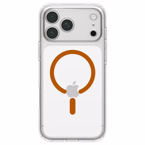 Spigen Ultra Hybrid MagSafe dėklas iPhone 18 Pro / 17 Pro, skaidrus oranžinis