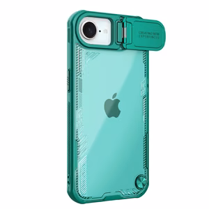 Чехол Nillkin Iceblade Prop с крышкой объектива и подставкой для iPhone 16e / 17e - зелёный