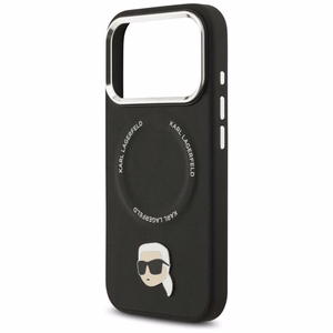 Karl Lagerfeld Karl Pin Magnetinis dėklas telefonui iPhone 17 Pro - Juodas
