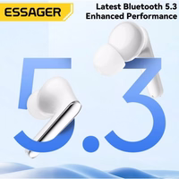 Bluetooth ausinės Essager "TWS" baltos (dvigubas triukšmo slopinimas / Bluetooth 5.3)