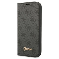 Guess GUBKP14XHG4SHK iPhone 14 Pro Max 6.7 "juoda / juoda knyga 4G Vintage Gold Logo