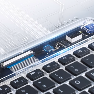 Dux Ducis Keyboard (CK Series) Wireless for Laptop / Tablet / Phone - Transparent